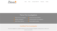Desktop Screenshot of piercefireinvestigations.com